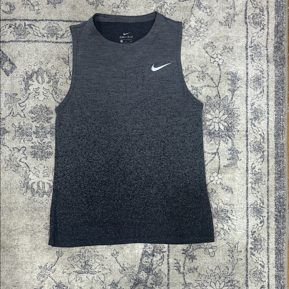Nike Black and Gray Sleeveless Top